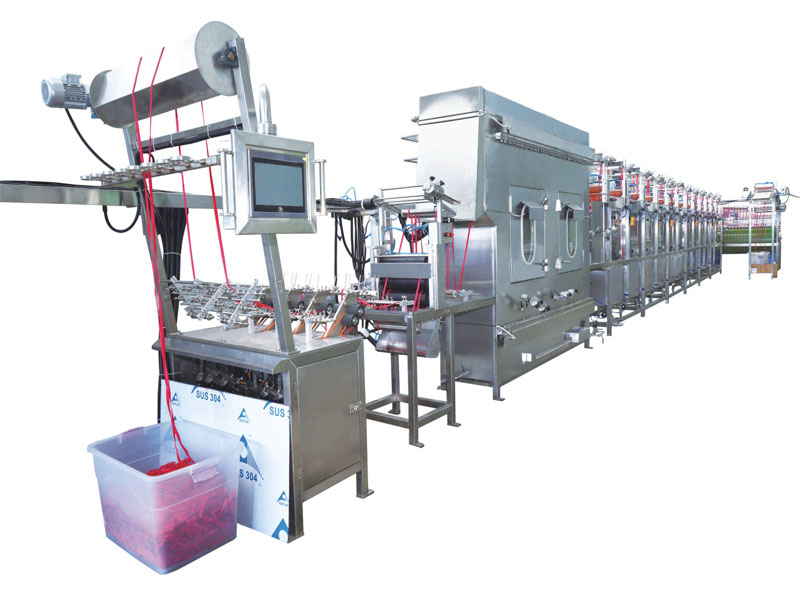 KW-807-GM400 Nylon elastic tapes continuous dyeing and finishing machine