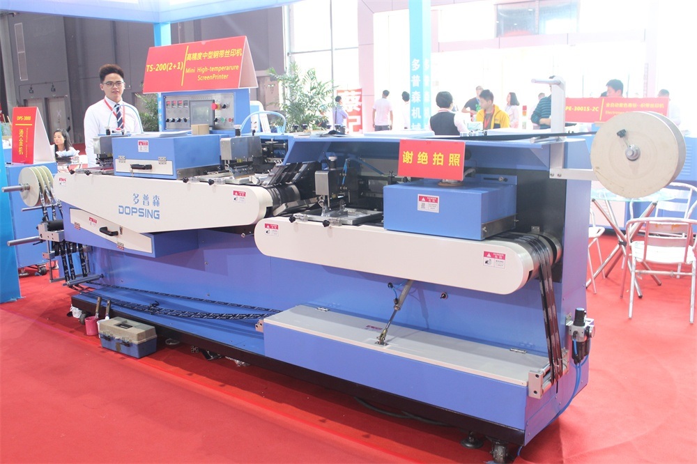 200mm Multicolors Label Ribbons Automatic Screen Printing Machine