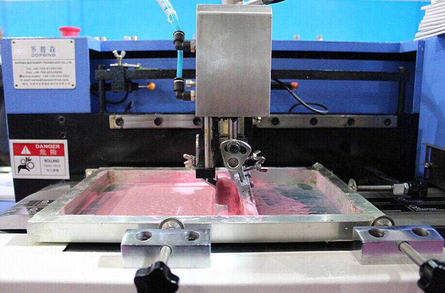 High Temp Multi-Colors Label-Ribbons Screen Printing Machine