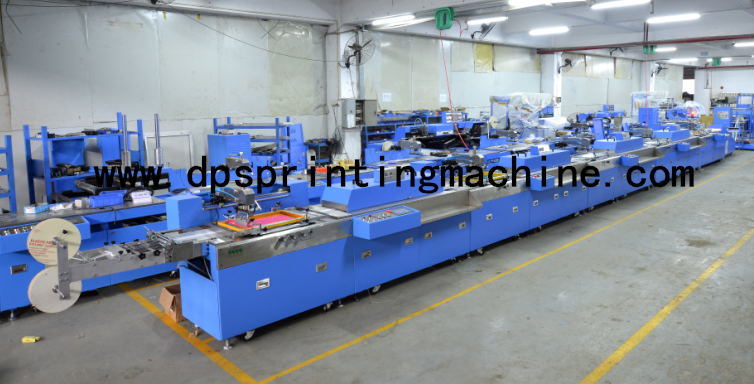 5 Colors Roll to Roll Satin Ribbons Automatic Screen Printing Machine