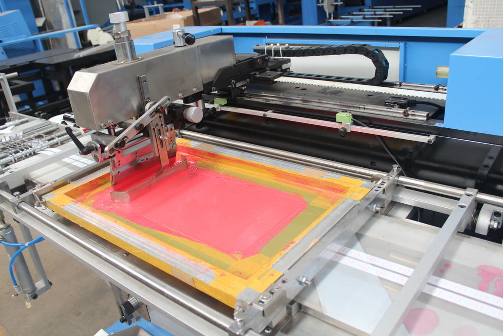 Two Colors Content Labels Automatic Screen Printing Machine