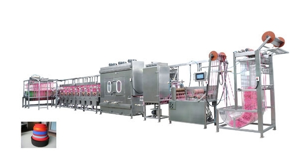 Upgraded Nylon Elastic Tapes/Elastic Straps Continuous Dyeing&Finishing Machine