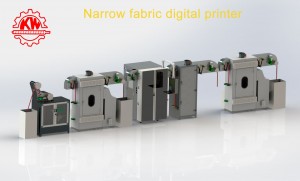 Narrow fabric digital printer